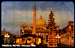 G VA 16 C&C 6016 SCHEDA TELEFONICA NUOVA MAGNETIZZATA VATICANO PRESEPIO 1994 OCR COME FOTO - Vaticano