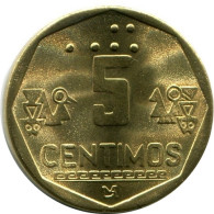 5 CENTIMOS 1998 PERU UNC Coin #M10002.U - Pérou