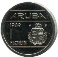 1 FLORIN 1989 ARUBA Coin (From BU Mint Set) #AH025.U - Aruba