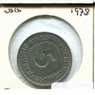 5 DM 1978 G WEST & UNIFIED GERMANY Coin #AU756.U - 5 Marcos