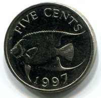 5 CENT 1997 BERMUDA Coin UNC #W11285.U - Bermudas