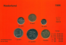 NIEDERLANDE NETHERLANDS 1996 MINT SET 6 Münze #SET1033.7.D - Jahressets & Polierte Platten