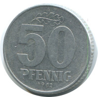 50 PFENNIG 1982 A DDR EAST DEUTSCHLAND Münze GERMANY #AE151.D - 50 Pfennig