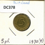 5 PFENNIG 1970 F BRD DEUTSCHLAND Münze GERMANY #DC378.D - 5 Pfennig