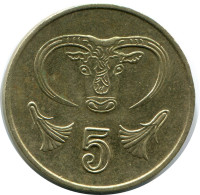 5 CENTS 1993 ZYPERN CYPRUS Münze #AP316.D - Chypre