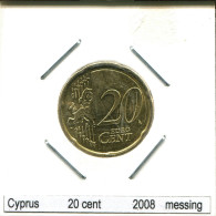 20 CENTS 2008 ZYPERN CYPRUS Münze #AS470.D - Chypre