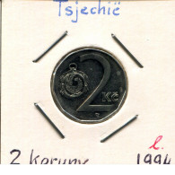 2 KORUN 1994 TSCHECHIEN CZECH REPUBLIC Münze #AP751.2.D - Tschechische Rep.