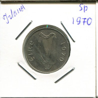 5 PENCE 1970 IRLAND IRELAND Münze #AN632.D - Irlande