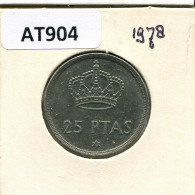 25 PESETAS 1975 SPANIEN SPAIN Münze #AT904.D - 25 Peseta