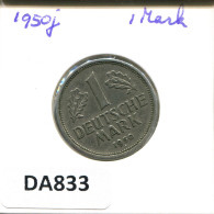 1 DM 1950 J BRD DEUTSCHLAND Münze GERMANY #DA833.D - 1 Mark