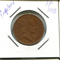 2 PENCE 1992 UK GROßBRITANNIEN GREAT BRITAIN Münze #AN571.D - 2 Pence & 2 New Pence