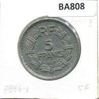 5 FRANCS 1947 FRANKREICH FRANCE Französisch Münze #BA808.D - 5 Francs