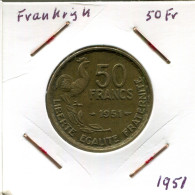 50 FRANCS 1951 FRANKREICH FRANCE Französisch Münze #AM688.D - 50 Francs