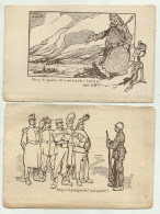 REGIO ESERCITO CON ILLUSTRAZIONE DI ATTILIO - DUE CARTOLINE - NV FP - Andere & Zonder Classificatie