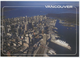 Vancouver_BC_Canada Aerial View Inner Harbor Stanley Park Downtown Skyline Postcard - Vancouver