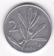 Italie 2 Lire 1954 Abeille , En Aluminium , KM# 94 - 2 Lire