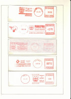 Austria / Oesterreich 1975 - 1976 Olympic Games Innsbruck 5 Interesting Meter Postmarks - Winter 1976: Innsbruck