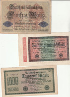 Allemagne Lot De 3  Billets - Collections