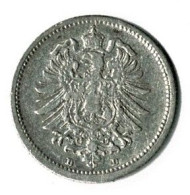 ALLEMAGNE / 20 PFENNIG / 1874 D/ ARGENT / ETAT SUP - 20 Pfennig