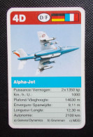 Trading Card - ( 6 X 9,2 Cm ) - Avion / Plane - Alpha Jet - Allemagne, France - N°4D - Motores