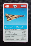 Trading Card - ( 6 X 9,2 Cm ) - Avion / Plane - Grumman F-14 A Tomcat - USA - N°4B - Motoren