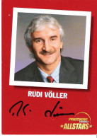 RUDI VÖLLER - Autogrammkarte Von Premiere World / TV - Autographes