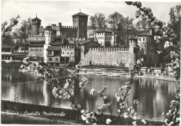 L3583 Torino - Castello Medioevale E Fiume Po - Panorama / Viaggiata 1962 - Castello Del Valentino