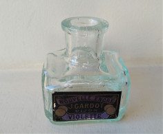 - Ancienne Bouteille D'encre, Encrier - J. GARDOT. Dijon - Violette - - Inkwells