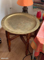 Table D’appoint Vintage, Table De Thé Ou Basse Marocaine, Table à Plateau - Tavoli E Piedistalli