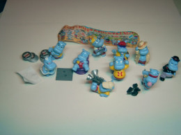 1997 Ferrero - Kinder Surprise - Die Happy Hippo Hollywood Stars. - Complete Set + BPZ - Monoblocs