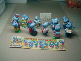 1994 Ferrero - Kinder Surprise - Happy Hippo Company - Complete Set + BPZ - Monoblocs