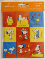 POCHETTE 7 DE 4 FEUILLES D'AUTOCOLLANTS HALLMARK SNOOPY PEANUTS Années 80 Autocollant - Zelfklevers