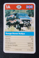 Trading Cards - ( 6 X 9,2 Cm ) Voiture De Rallye / Ralye's Car - Range Rover Rallye - Grande Bretagne - N°1A - Moteurs