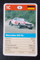 Trading Cards - ( 6 X 9,2 Cm ) Voiture De Rallye / Ralye's Car - Mercedes 500 SL - Allemagne - N°1C - Motores