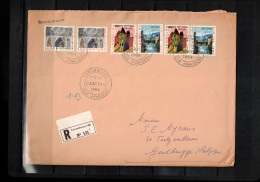 Luxembourg 1964 Caritas Interesting Registered Letter - Storia Postale