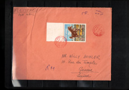 Egypt 1978 Interesting Registered Letter - Brieven En Documenten