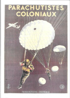 CPA-1980-Copie  D Affiche-PARACHUTISTES COLONIAUX-illstrateur P.Lengellé-TBE - Parachutespringen