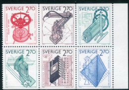 SWEDISH TECHNOLOGY TECHNOLOGIE SUÉDOISE SCHWEDISCHE TECHNOLOGIE  INDUSTRY SWEDEN 1984  Mnh MI MH 99 1282 - 1287 - Usines & Industries