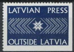 MNH** LETTLAND Latvia LATVIA PRESS IN EXILE  Pfadfinder Reklamemarke VIGNETTE CINDERELLA SCOUTS SCOUTING - Nuovi