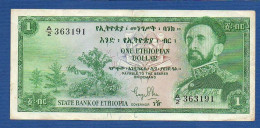 ETHIOPIA - P.18 – 1 Ethiopian Dollar ND 1961 VF, S/n A/2 363191 - Etiopía