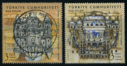 Türkiye 2021 Mi 4626-4627 Birdhouses In Topkapi Palace And Ayazma Mosque, Istanbul | Architecture - Used Stamps