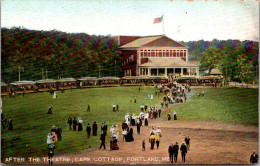 Maine Portland Cape Cottage Scene SAfter The Theatre  - Portland