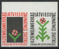  Latvia  1962, Copera Fonds, Exile, Pairs  Pfadfinder Reklamemarke VIGNETTE CINDERELLA SCOUTS SCOUTING - Ongebruikt