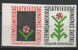 IMPERF Latvia 1962, Copera Fonds, Exile, Pairs  Pfadfinder Reklamemarke VIGNETTE CINDERELLA SCOUTS SCOUTING - Nuevos