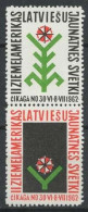  Latvia 1962, Copera Fonds, Exile, Pairs  Pfadfinder Reklamemarke VIGNETTE CINDERELLA SCOUTS SCOUTING - Nuevos