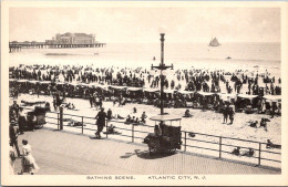 New Jersey Atlantic City Bathing Scene Albertype - Atlantic City