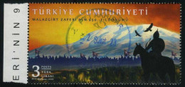 Türkiye 2021 Mi 4667 Battle Of Malazgirt, 950th Anniv | Cavalry, Horse, Archer, Falcon, Flag, Pennant - Used Stamps