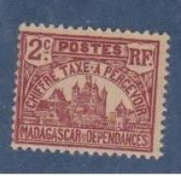 MADAGASCAR         N° YVERT  :  TAXE 8   NEUF SANS GOMME        ( S G     2 / 56 ) - Timbres-taxe