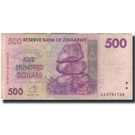 Billet, Zimbabwe, 500 Dollars, 2007, KM:70, TB - Zimbabwe