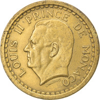 Monnaie, Monaco, Louis II, 2 Francs, 1945, TB+, Aluminum-Bronze, Gadoury:MC134 - 1922-1949 Louis II